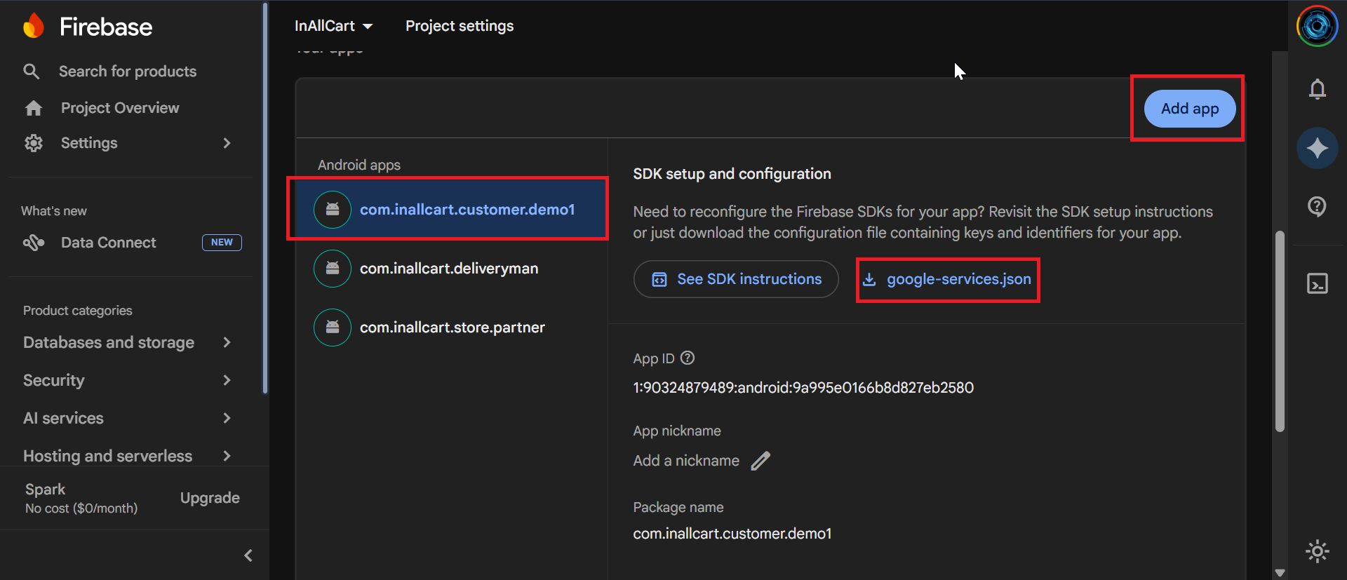 Firebase Android setup